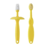 ROXY-KIDS Набор: зубная щетка и щетка-массажер для малышей (желтый) RTM-003