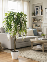 Искусственное дерево Акация 130см в кашпо (Глициния и Акация)