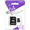 Micro SDHC карта памяти SmartBay 64GB cl10 U3 V30 для видеонаблюдения (с адаптером SD)