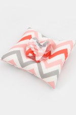 Подушка для кормления на манжете арт. ПКР/зигзаг-розовый
