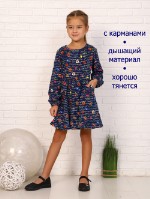 Платье для девочки Письмо дл. рукав