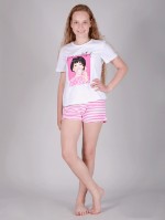 Пижама с шортами для девочки ПД-99 бабл гам