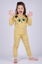 Пижама с брюками для девочки ПД-135 леопард