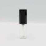 Атомайзер-карандаш 5.5мл, прозрачное стекло, крышка металл (кратно 10) - черный