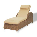 Шезлонг из ротанга Милан (в цвете зебрано) - Зебрано - Olefin Sandy