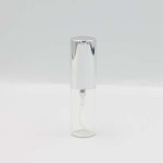 Атомайзер-карандаш 5.5мл, прозрачное стекло, крышка металл (кратно 10) - серебристый