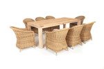 “Арбаро С” обеденная группа садовая, цвет соломенный