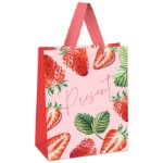 Пакет подарочный 11*14*6,5см MESHU “Strawberry”
