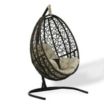 Подвесное кресло Лаурель (в цвете зебрано) - Зебрано - Beige Oxford