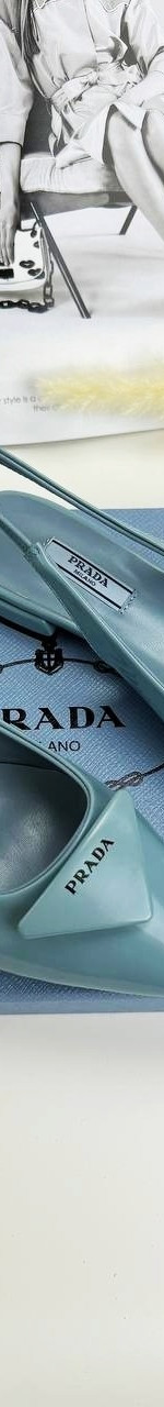 Туфли Prada голубые - 38 - light blue