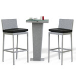 Барный комплект Аполлония (в цвете береза) - Берёза - Darkgrey Oxford - 2 персоны