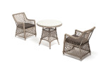 “Эспрессо–80 L” обеденная группа плетеная, цвет бежевый