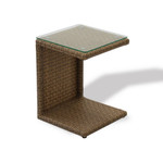 Столик к шезлонгу Броутон со стеклом - Инд Дерево