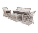 “Асти” лаунж-зона из искусственного ротанга на 4 персоны, цвет бежевый