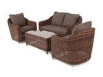 “Кон Панна” лаунж-зона из искусственного ротанга, цвет коричневый