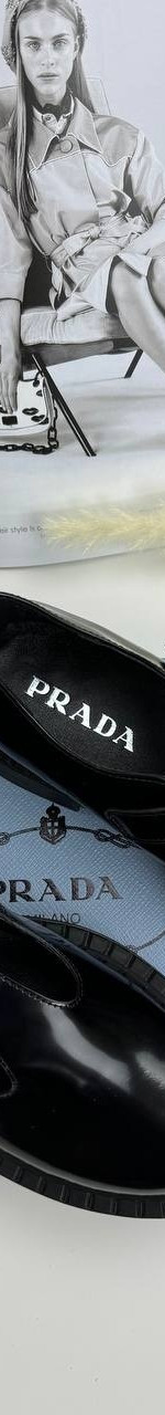 Туфли Prada женские на застежке - 39 - black