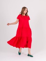 Платье, цвет: красный - 48