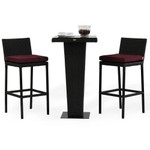 Барный комплект Аполлония (в цвете венге) - Венге - Bordo Oxford - 2 персоны