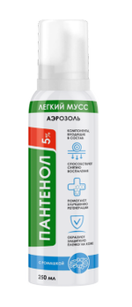 Пантенол 5% аэрозоль легкий мусс ромашка 250 мл