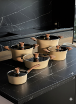 Набор кастрюль Happycall Eden 10 предметов