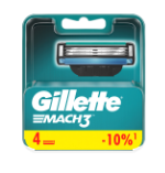 Сменные кассеты GILLETTE Mach3 4шт plastic