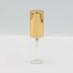 Атомайзер-карандаш 5.5мл, прозрачное стекло, крышка металл (кратно 10) - золотой