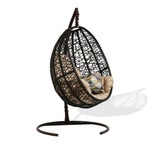 Подвесное кресло Лаурель (в цвете венге) - Венге - Beige Oxford