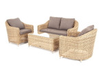 “Кон Панна” лаунж-зона из искусственного ротанга, цвет соломенный