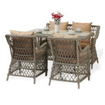 Обеденный комплект из ротанга Гайс (в цвете Сицилия) - Серый Сицилия - Beige Oxford