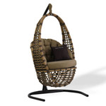 Подвесное кресло Кастриес (в бежевом цвете) - Бежевый - Olefin Sandy