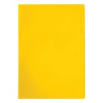 Папка-уголок OfficeSpace, А4, 100мкм, прозрач. желтая