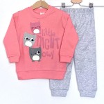 Пижама “ Ночные совушки” - розовый/серый - MINION - 92