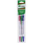 Шариковые ручки (Набор) СТАММ “Оптима” 3шт, 3цв, 0,7мм