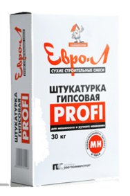 Штукатурка гипсовая Profi “Евро-Л” машинного и ручного нанесения
